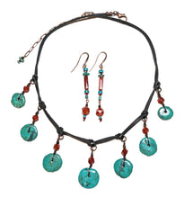 tribal turquoise & carnelian set - sunroot studio