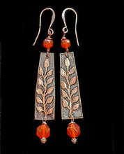 vine & carnelian earrings
