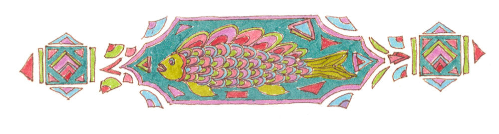 Fish Mosaic 2 - Sunroot Studio