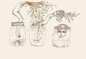 Jar Ladies Trees 2 - Sunroot Studio
