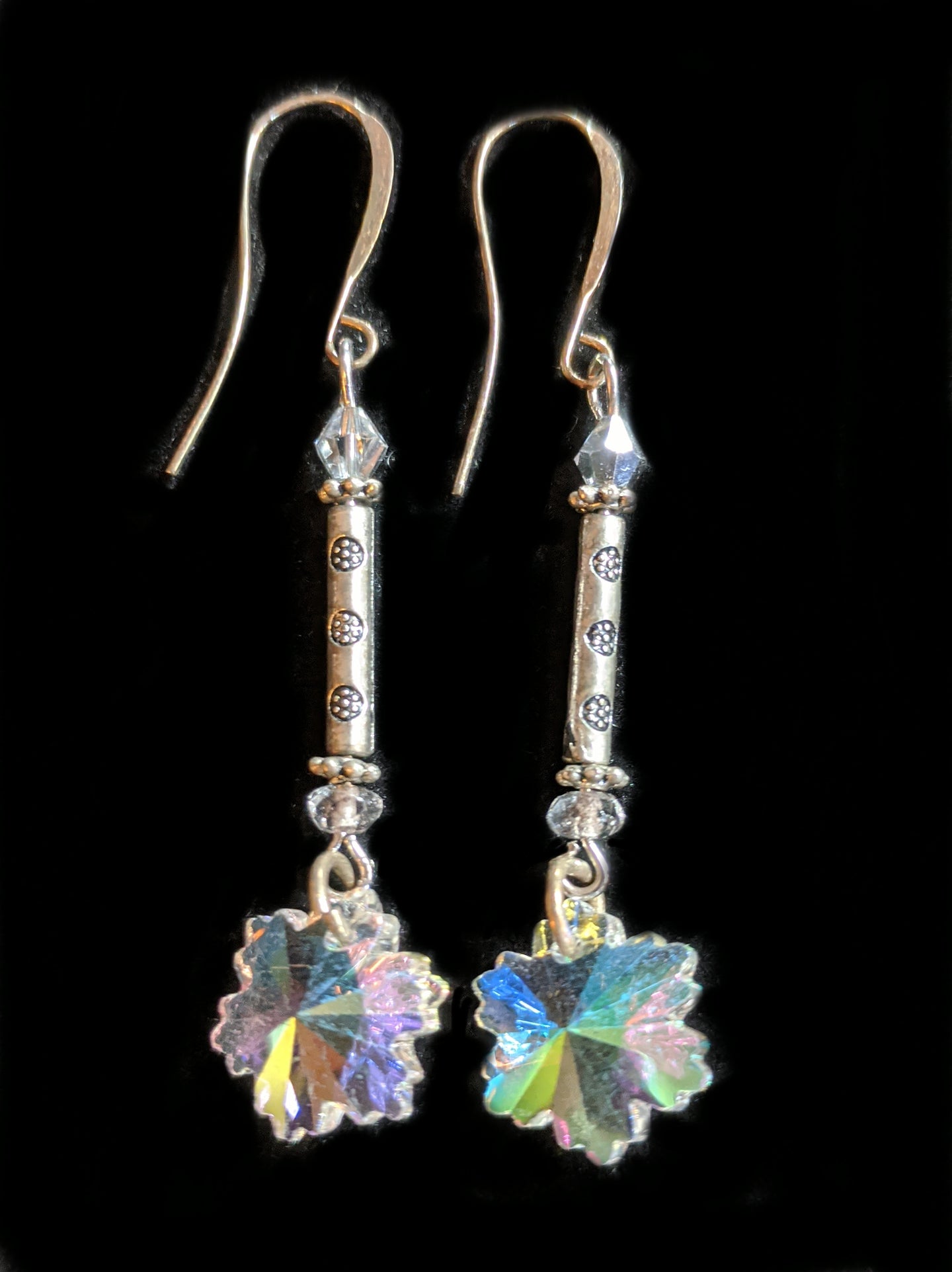 crystal snowflake earrings # 8 - sunroot studio